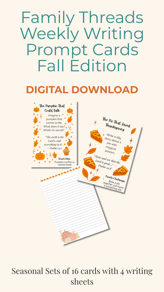 Family Threads Writing Night Prompts - Fall Edition