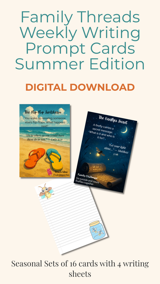 Family Threads Writing Night Prompts - Summer Edition