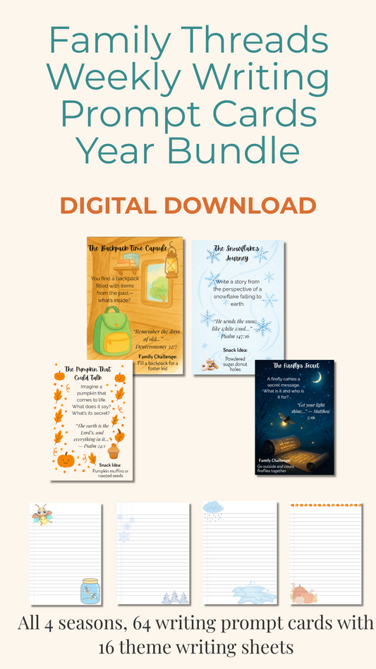 Family Threads Writing Night Prompts - Year Bundle